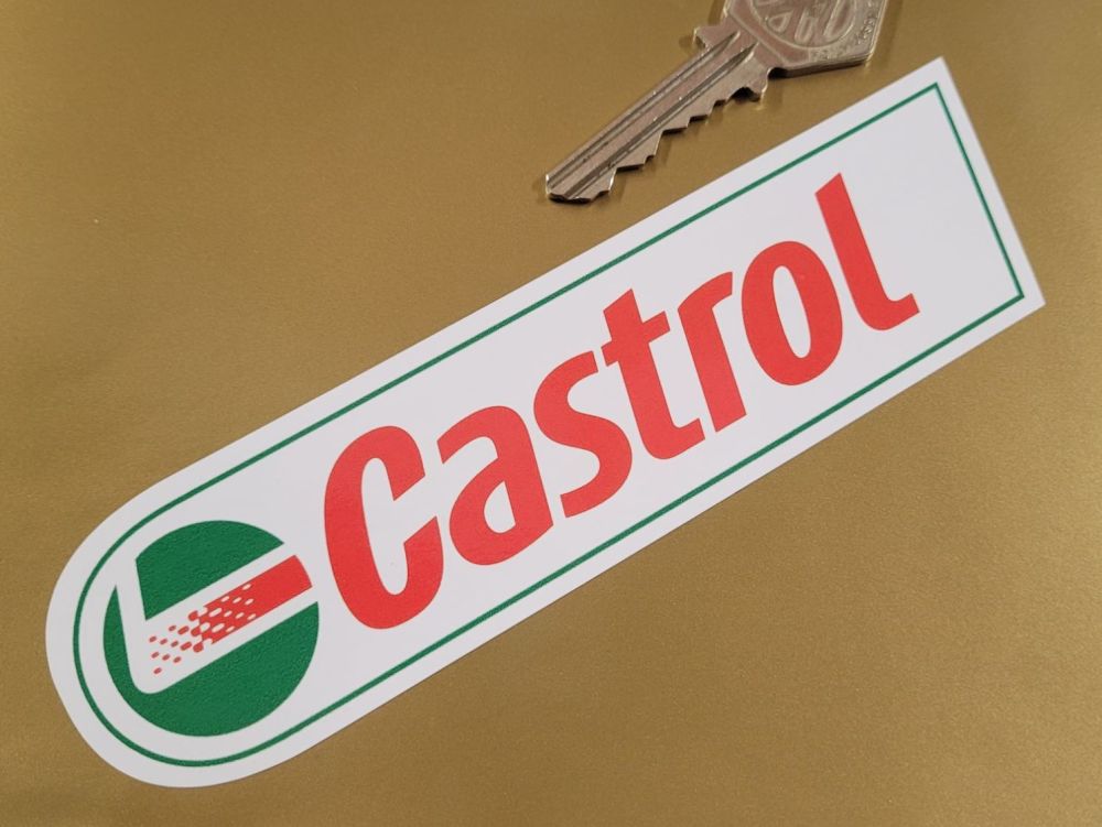 Castrol Later Style Logo & Text Stickers - 2.5