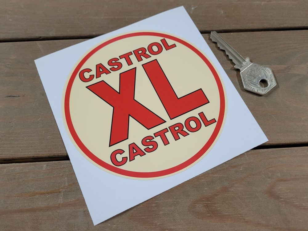 Castrol Oil XL Circular Sticker - 4.5" or 8"