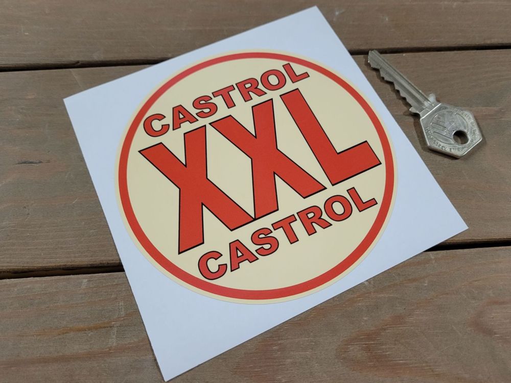 Castrol Oil XXL Circular Sticker - 4.5" or 8"