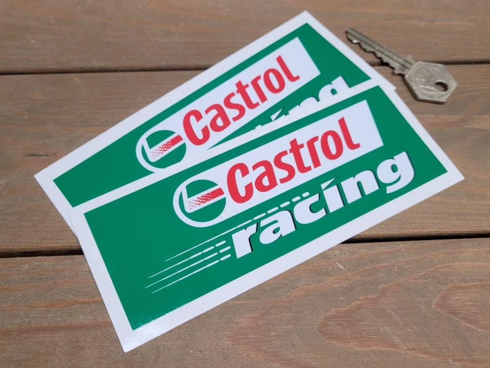 Castrol Racing Oblong Stickers - 6