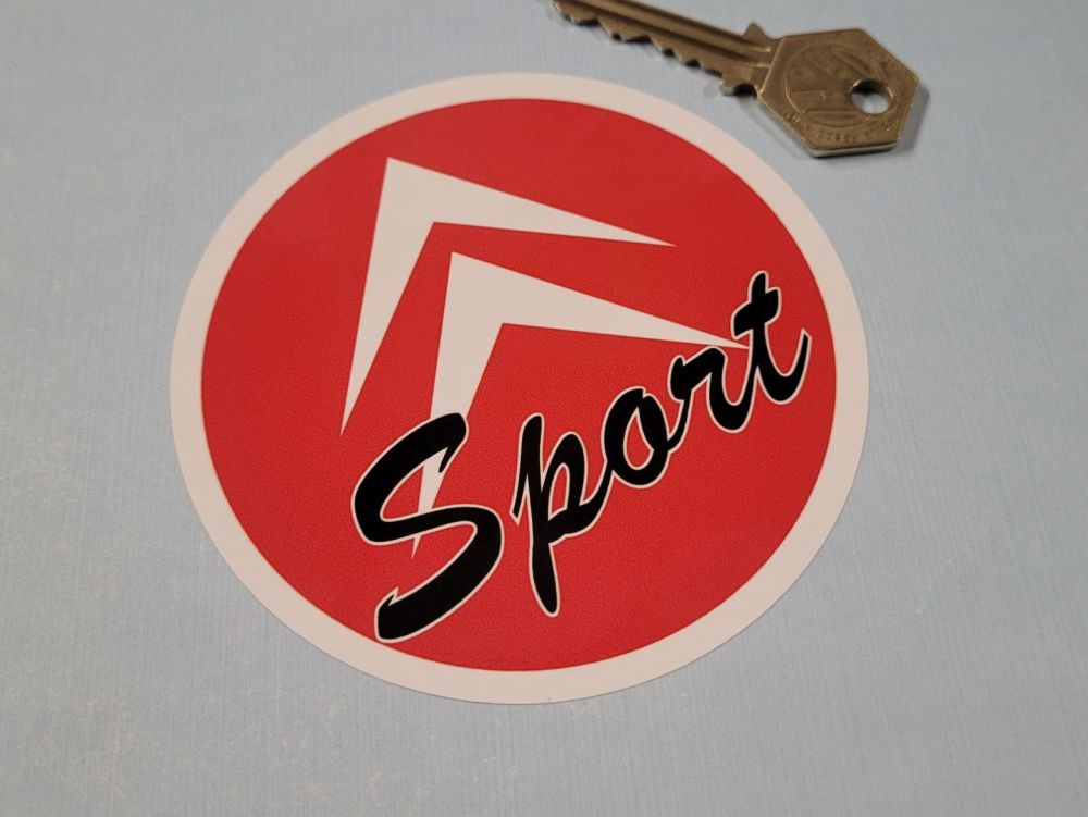 Citroen Sport Circular Stickers - 4" Pair