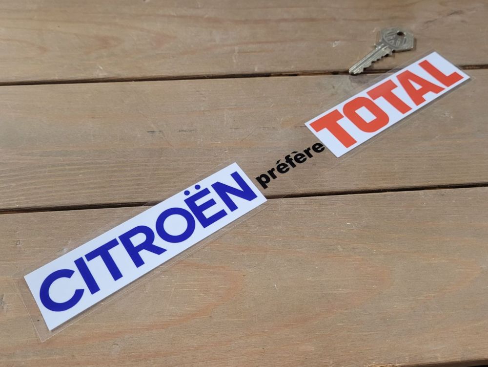 Citroen Prefers Total Window Sticker - 11.75"