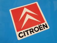 Citroen Chevron Red Square Sticker - 12"
