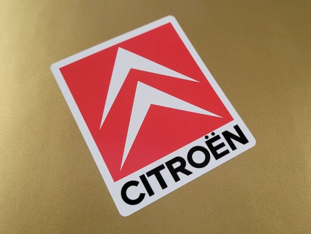 Citroen Chevron Red Stickers - 2", 2.5", 3.5", or 4.75" Pair