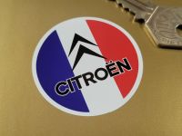 Citroen Tricola Circular Stickers - Set of 4 - 50mm