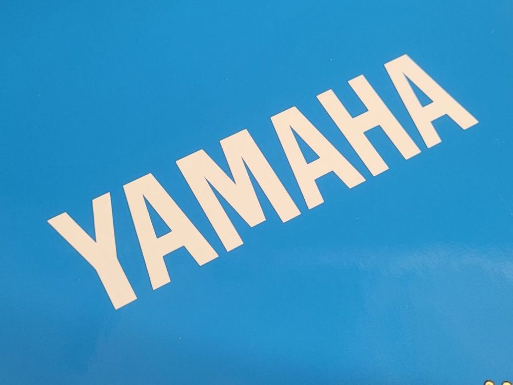 Yamaha Cut Vinyl Text Stickers - Style 3 - 4", 6" or 12" Pair