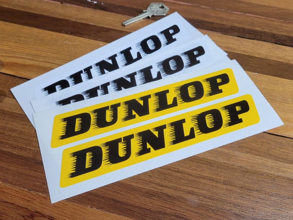 Dunlop 'Speed-Straked' Stickers