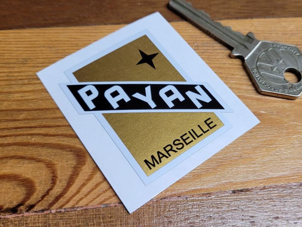 Liberia Payan Marseille Headstock Style Bicycle Sticker - 50mm