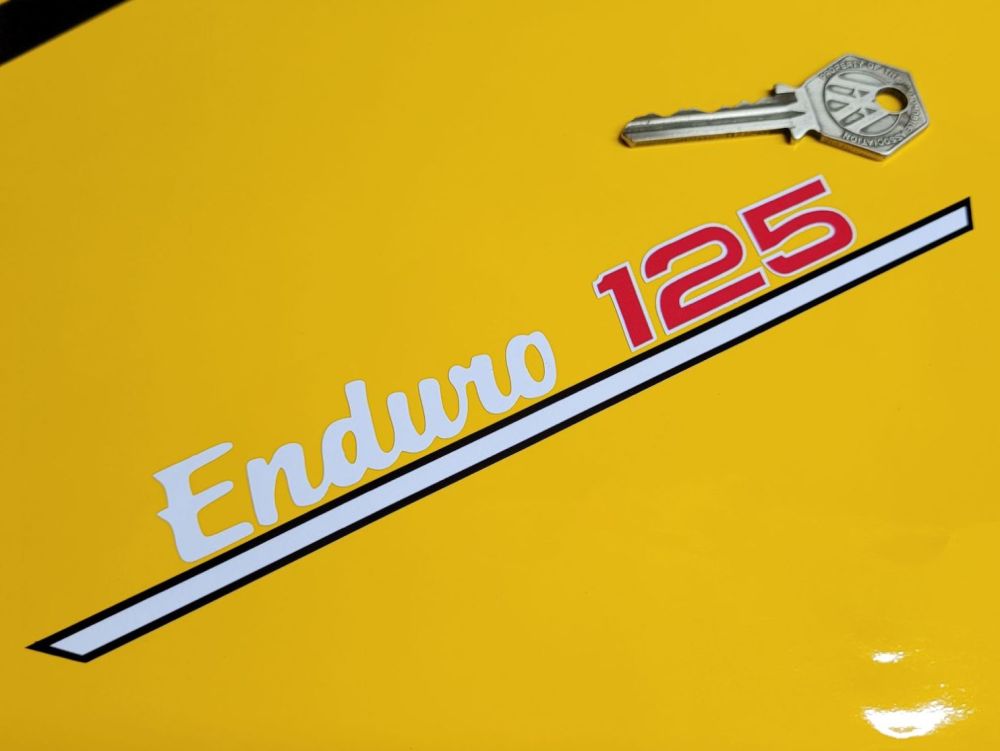 Enduro 125 Cut Vinyl Tank Stickers - 7.5
