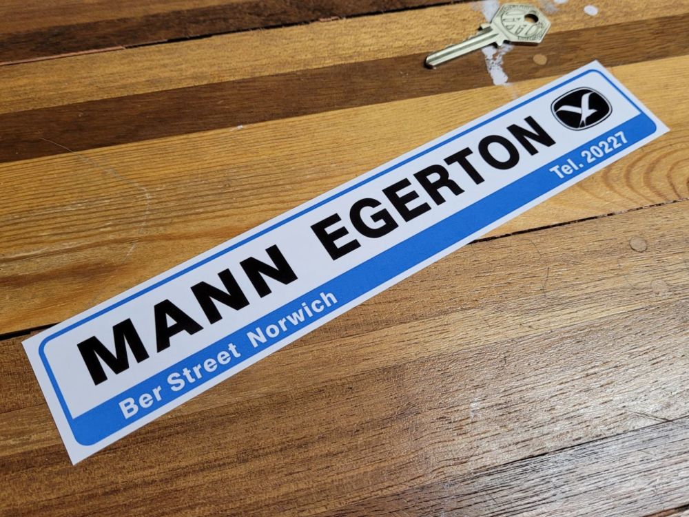 Mann Egerton Dealer Window Sticker - Ber Street, Norwich - 10