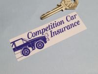 Competition Car Insurance Sticker - 4