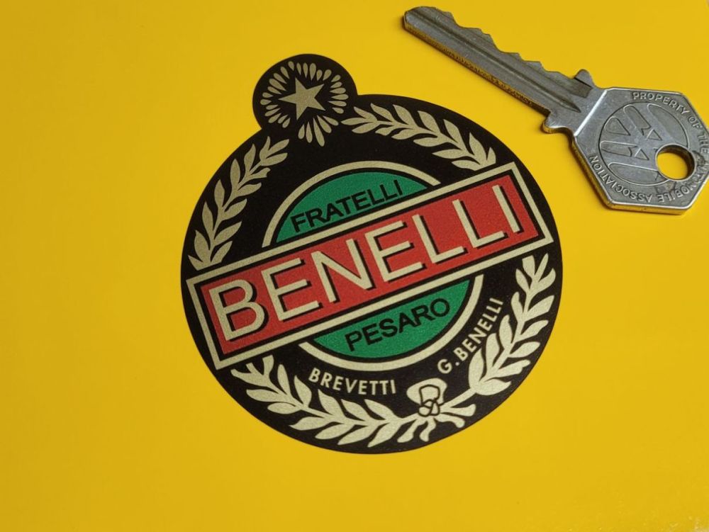 Benelli Fratelli Pesaro Badge Style Sticker - 3