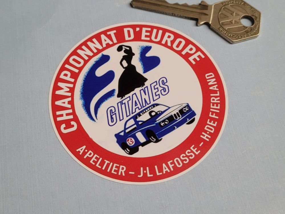 Gitanes Championnat D'Europe Sticker - 3"