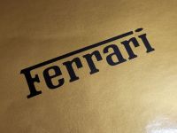 Ferrari Cut Text Stickers - Various Colours - 2.75