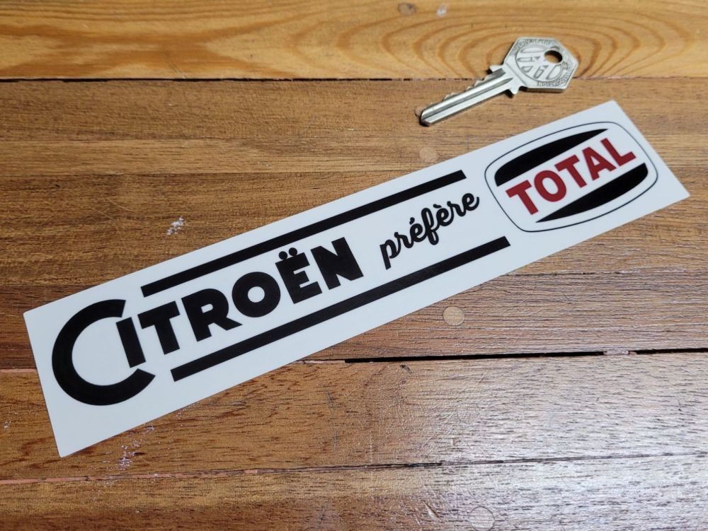 Citroen 'Prefere Total' Old Style Sticker - 8"