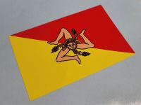Sicilian Flag Stickers - 1.5