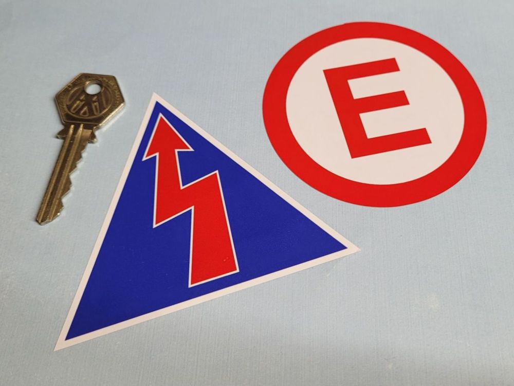 Electrical & Fire Extinguisher Switch ID Stickers - 85mm Pair
