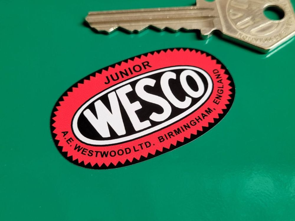 Wesco Junior Oval Stickers - 50mm Pair