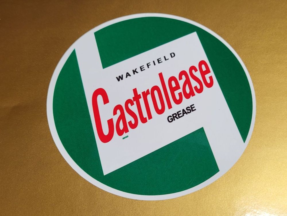 Castrolease Wakefield Grease Sticker - 12"