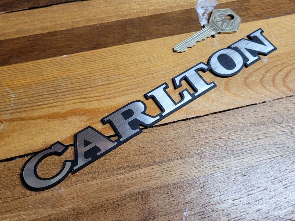 Lotus Carlton Text Laser Cut Self Adhesive Car Badge - 8