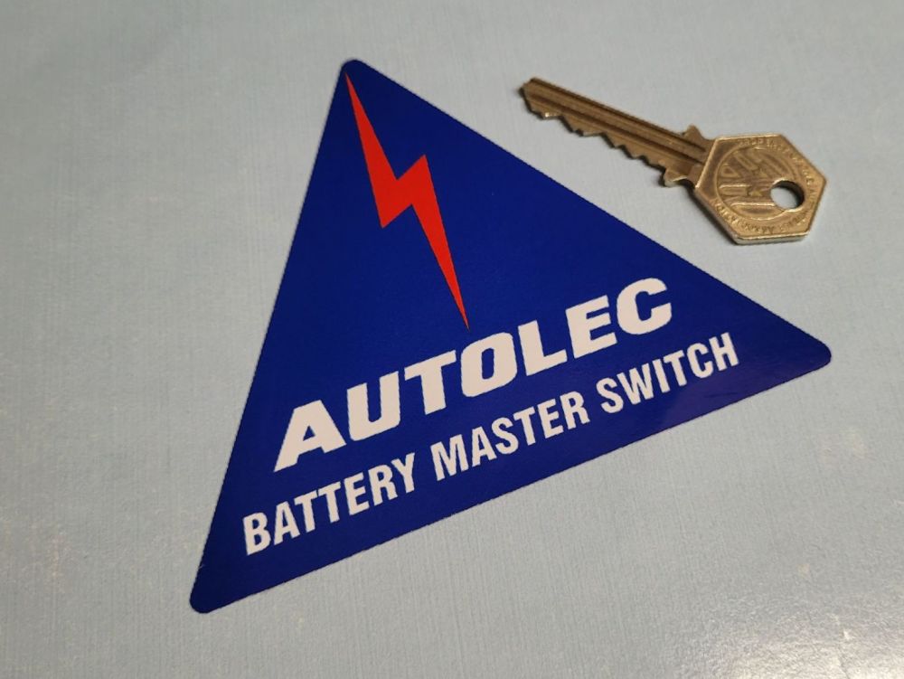 Electrical Autolec Battery Master Switch ID Sticker - 4.5"