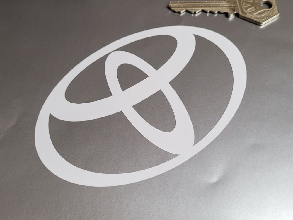 Toyota Cut Vinyl Logo Stickers - 4.5" Pair