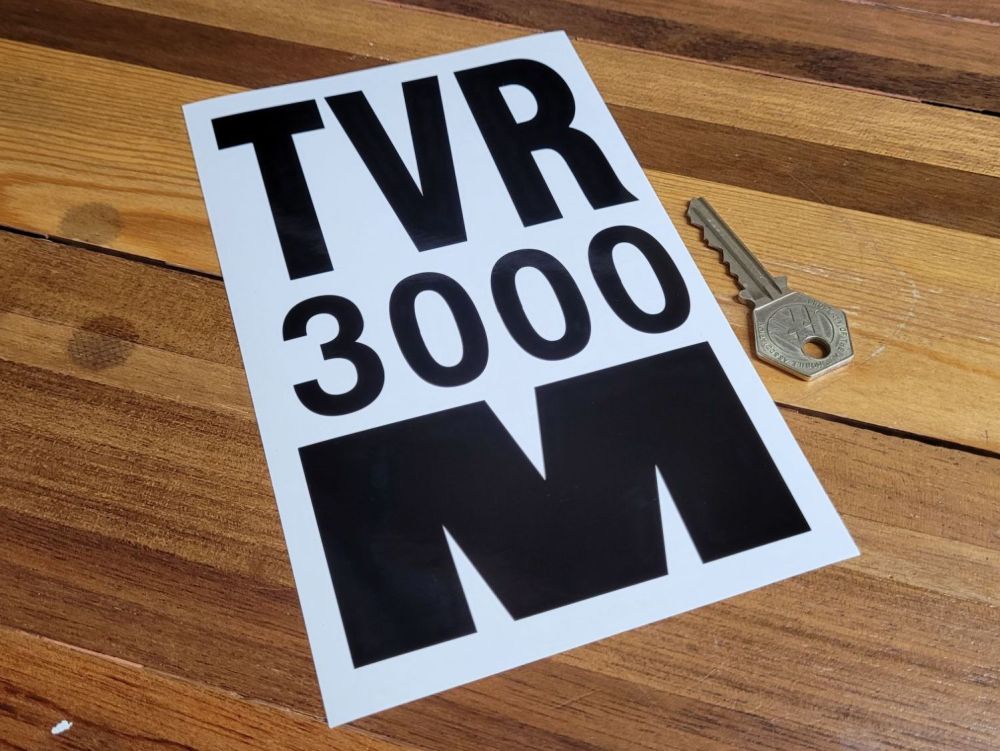 TVR 3000 M Cut Vinyl Stickers - 6.75" Pair