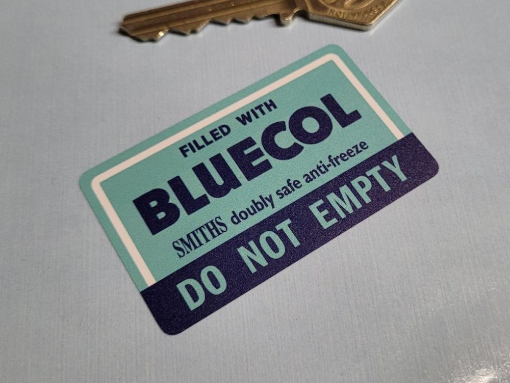 Bluecol & Smiths Anti-Freeze Sticker - 2.5