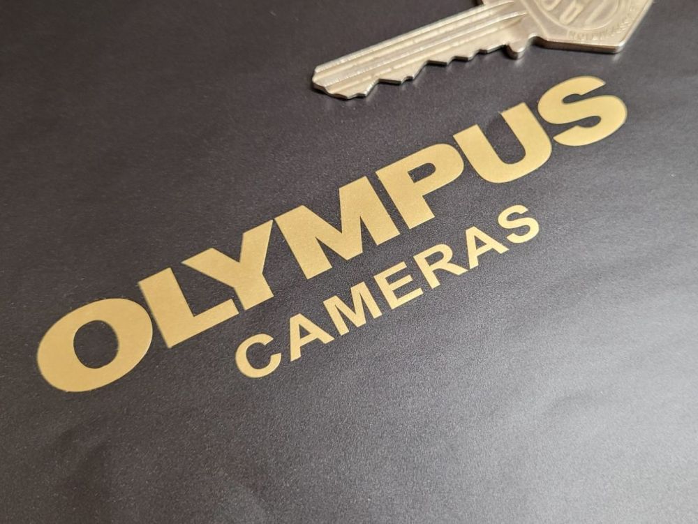 Olympus Cameras Cut Vinyl Stickers - 4" Pair