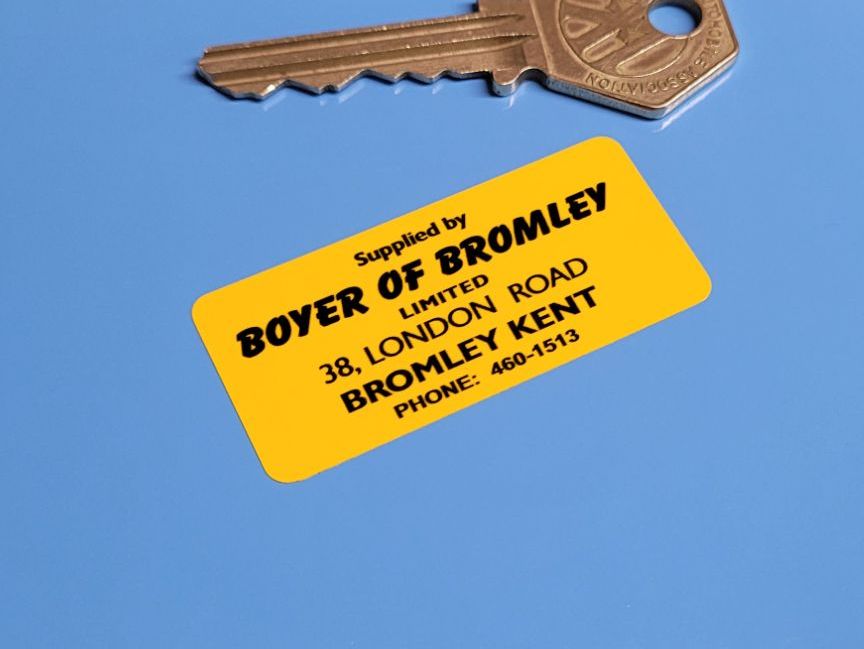 Boyer of Bromley, Kent, Motorcycle Dealer Sticker - 2