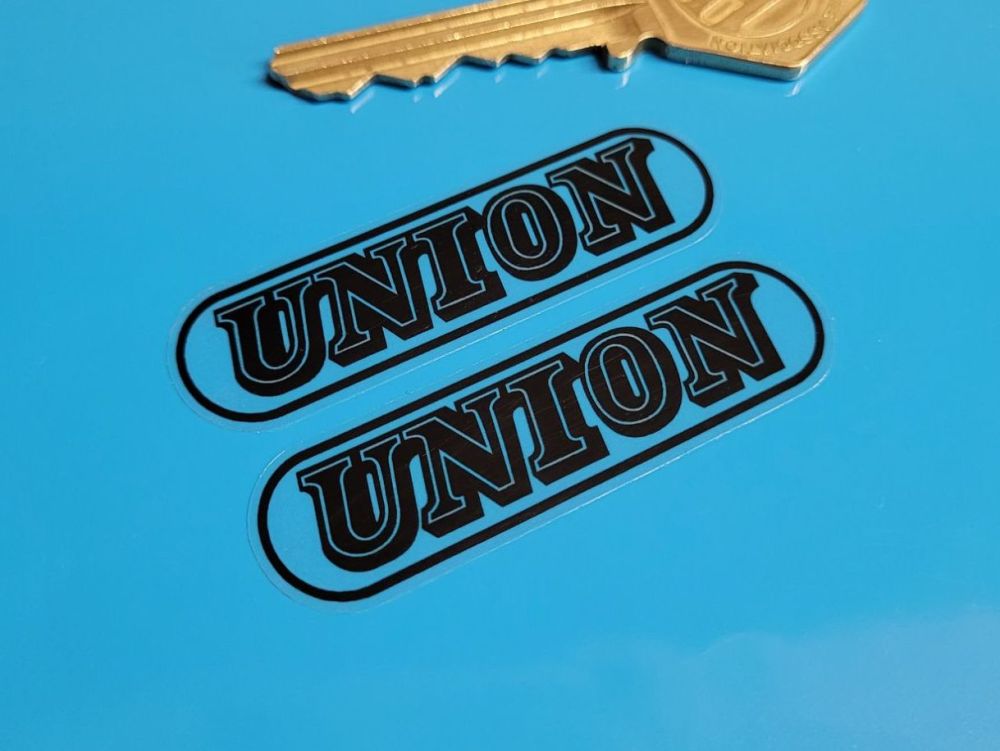 Union Black & Clear Stickers - 2.25