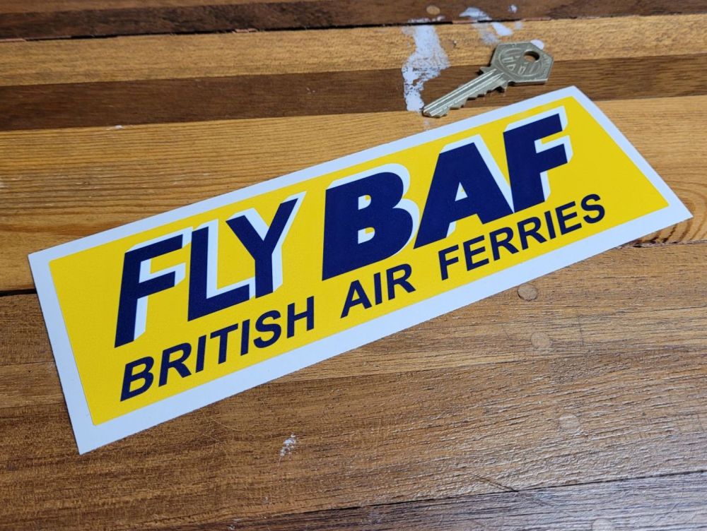 Fly BAF British Air Ferries Sticker - 8"