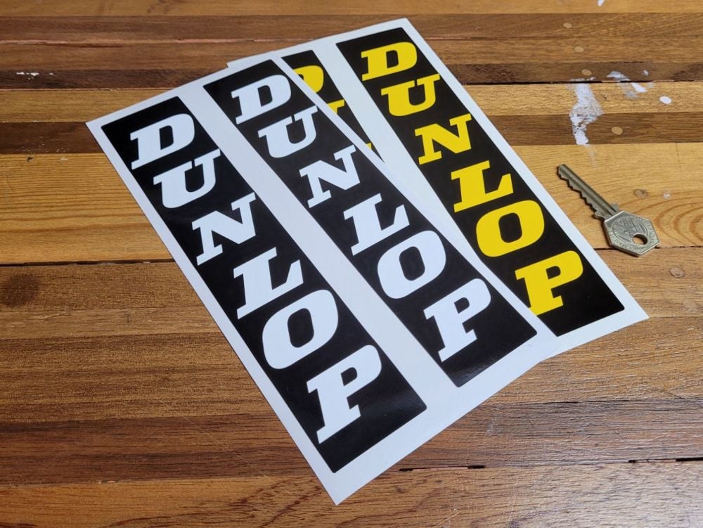 Dunlop Vertical Stickers - 8.75" Pair