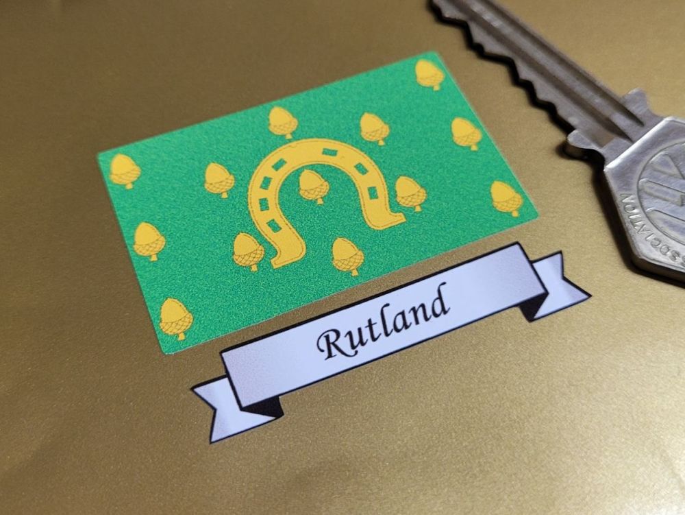Rutland Flag & Sash Sticker - 2