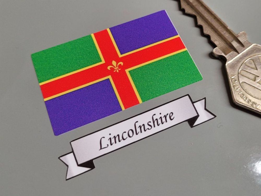 Lincolnshire Flag & Sash Sticker - 2