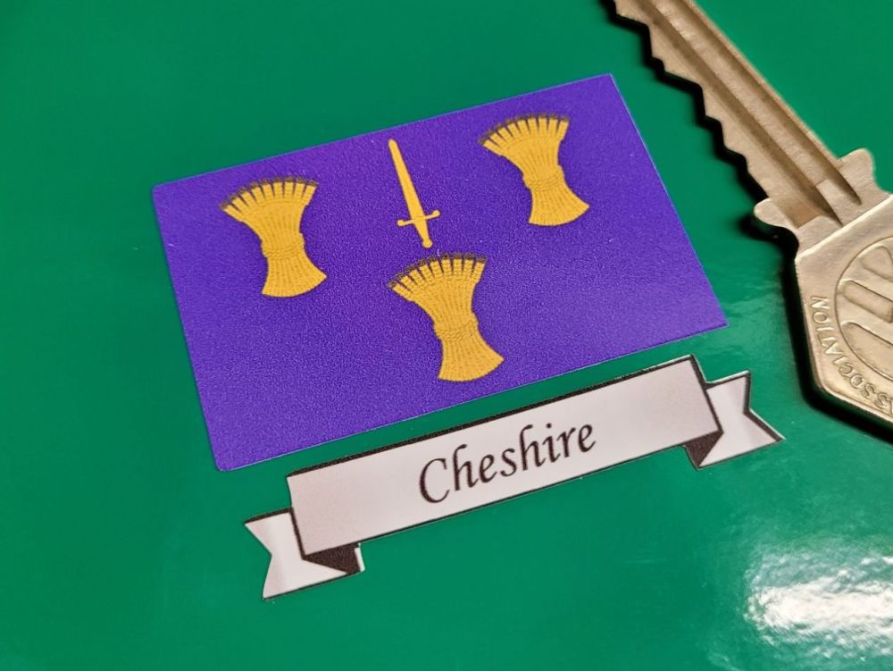 Cheshire Flag & Sash Sticker - 2