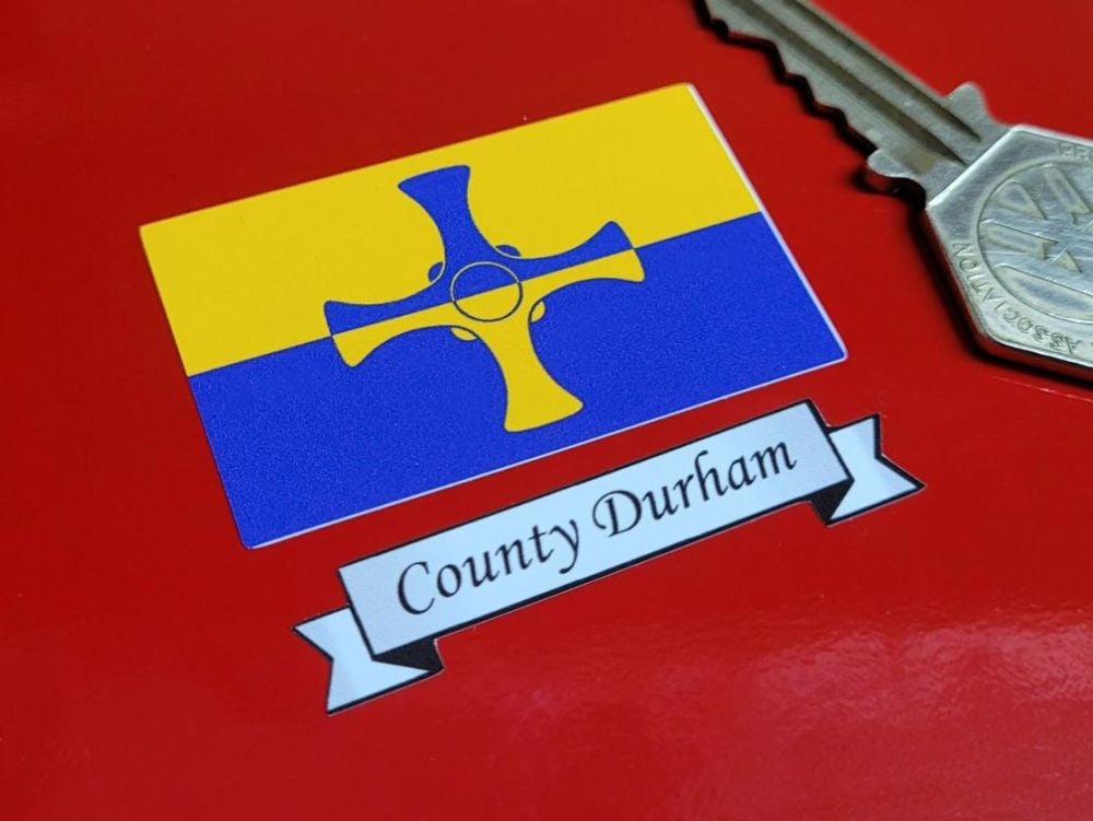 County Durham Flag & Sash Sticker - 2