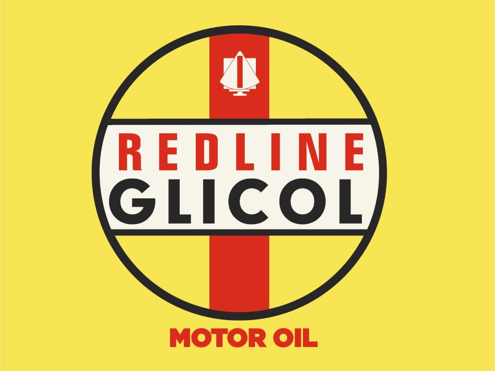 Redline Glicol Motor Oil Sticker - 8.5