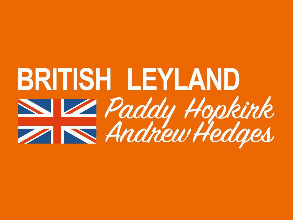 British Leyland Hopkins & Hedges Cut Text Sticker - 17