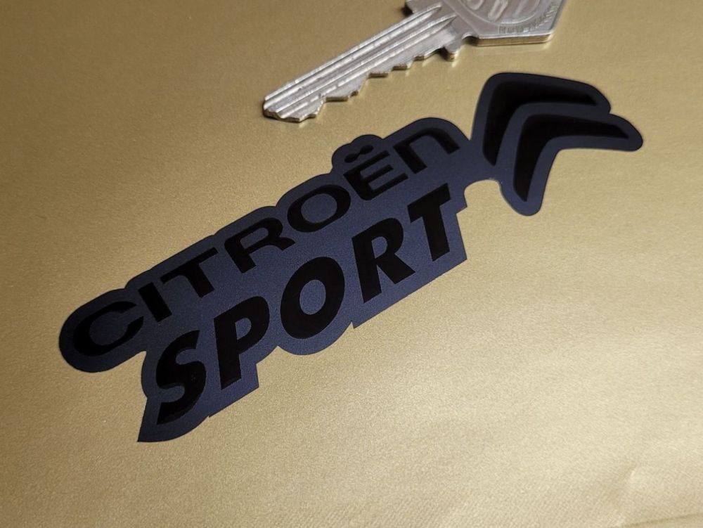 Citroen Sport High Gloss & Matt Subtle Finish Stickers - 4" Pair