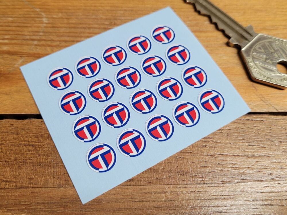 Talbot Logo Stickers - 10mm - Set of 20