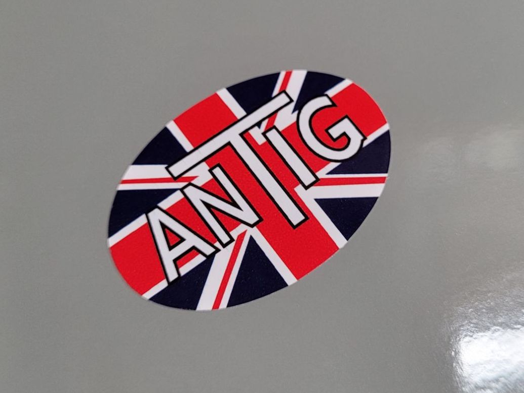Antig Speedway Union Jack Stickers - 1.5