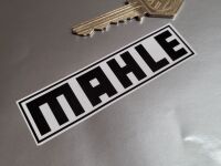 Mahle Pistons Black & White Oblong Stickers - 2