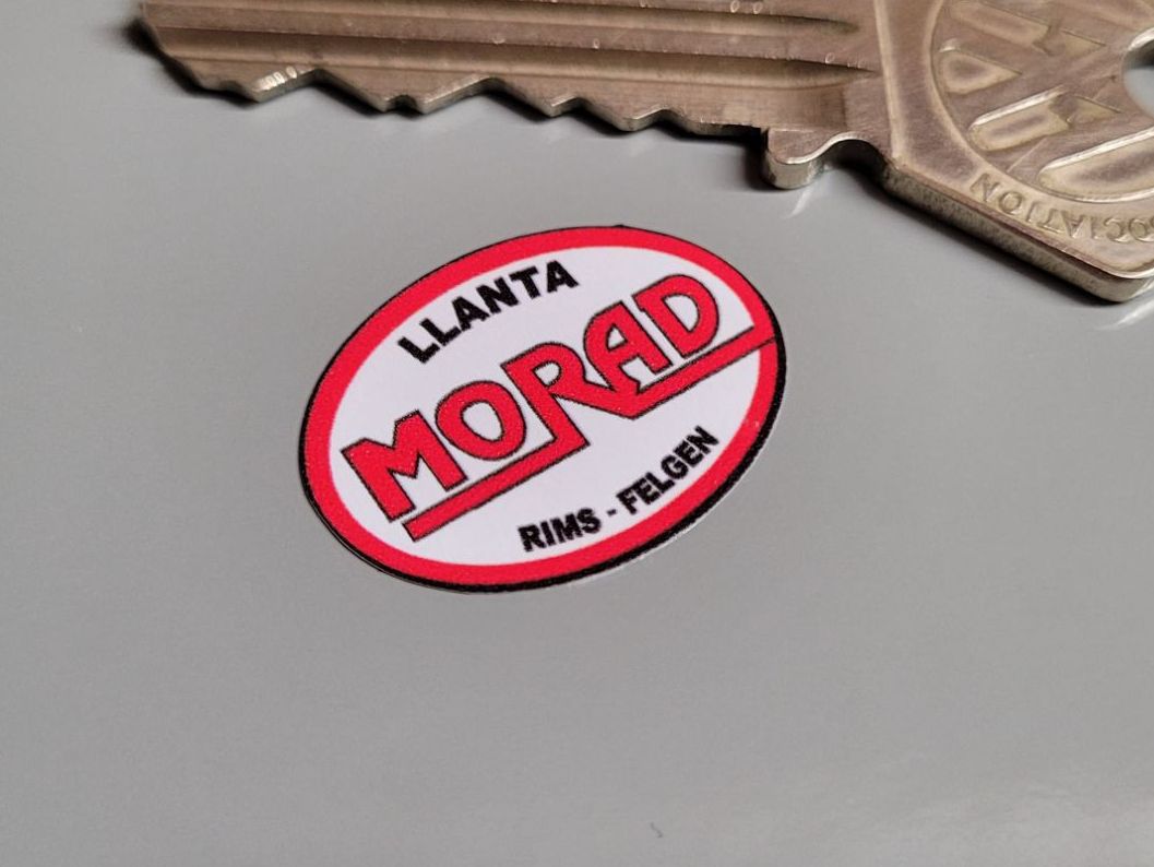 Morad LLanta Wheels Rims Stickers - 1" Pair