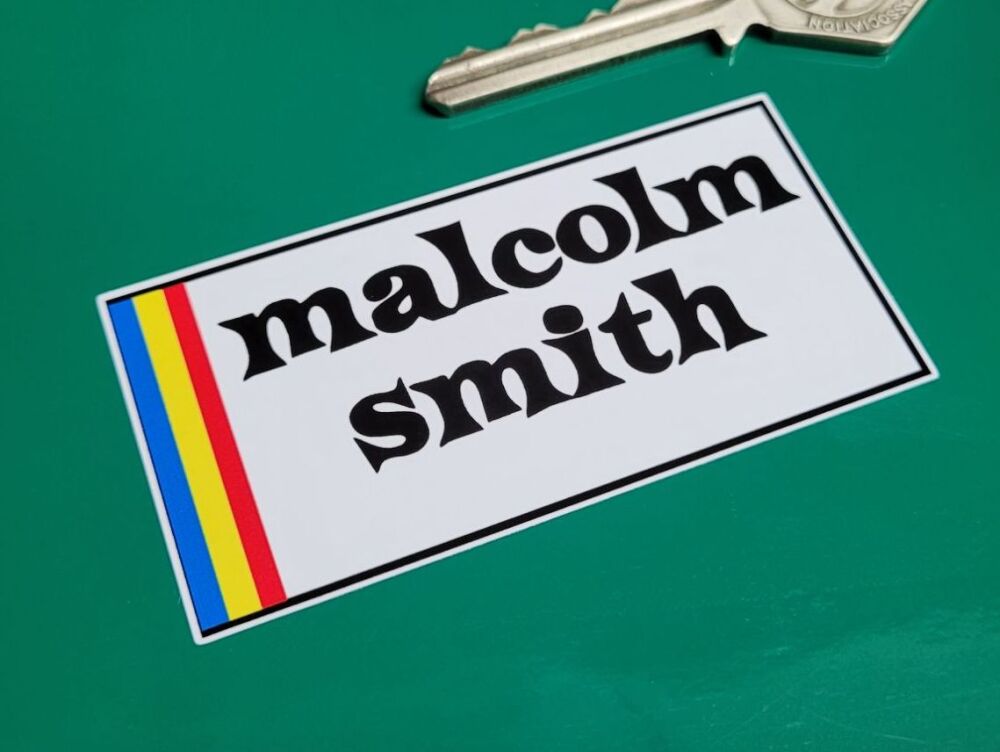 Malcolm Smith Black Detail Oblong Sticker - 3