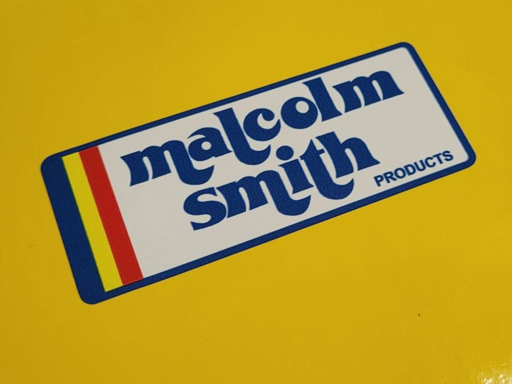 Malcolm Smith Products Rounded Oblong Stickers - 3", 4", or 5" Pair