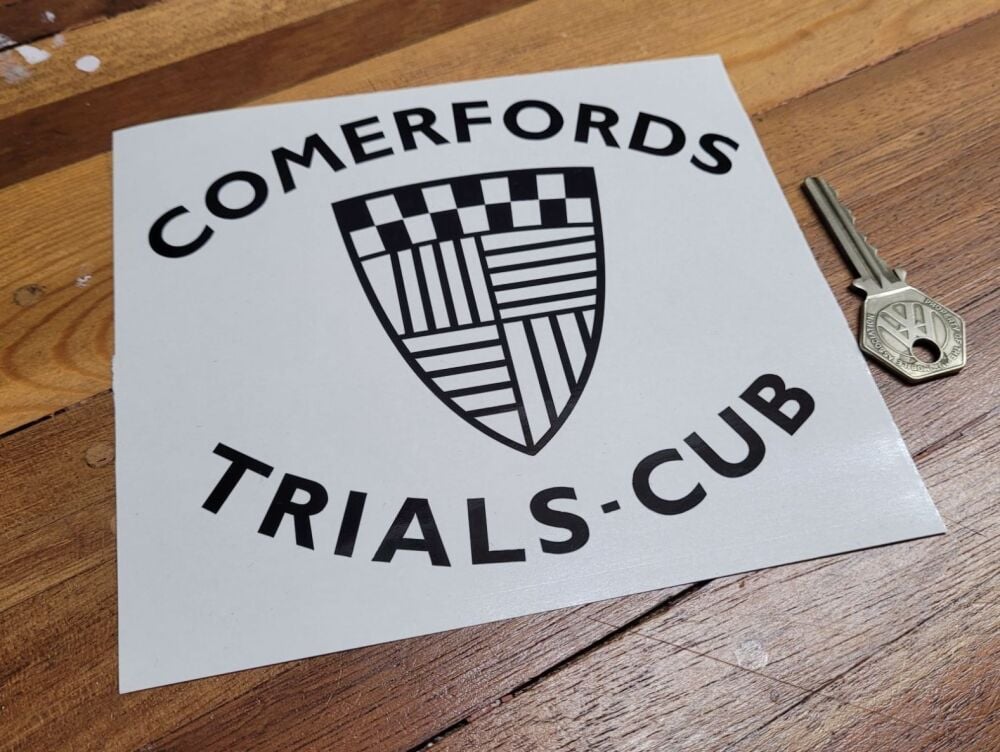 Comerfords Trials Cub Cut Vinyl Stickers - 6" Pair