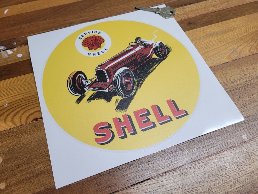 Shell Service Globe Style Sticker - 6" or 8"