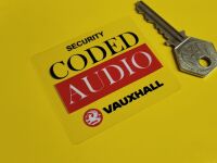 Vauxhall Security Coded Audio Window Sticker - 2.5