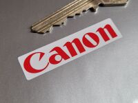 Canon Red & White Oblong Stickers - 2